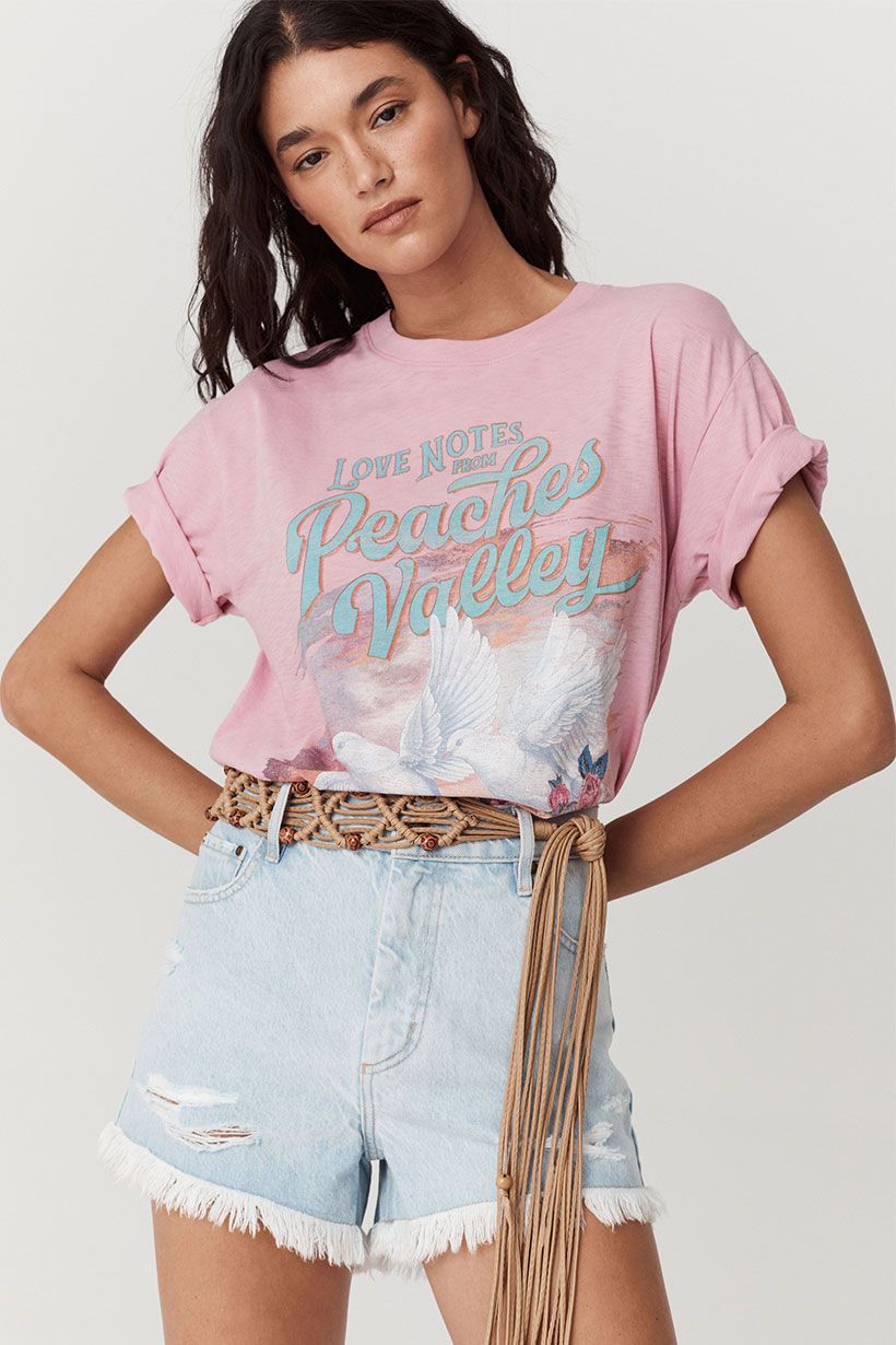 Peaches Biker Tee Musk