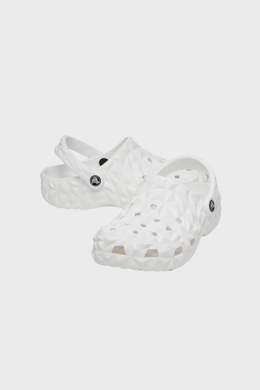 Classic Geometric Clog White