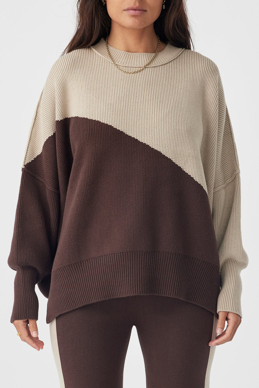 Neo Jumper Chocolate | Sand