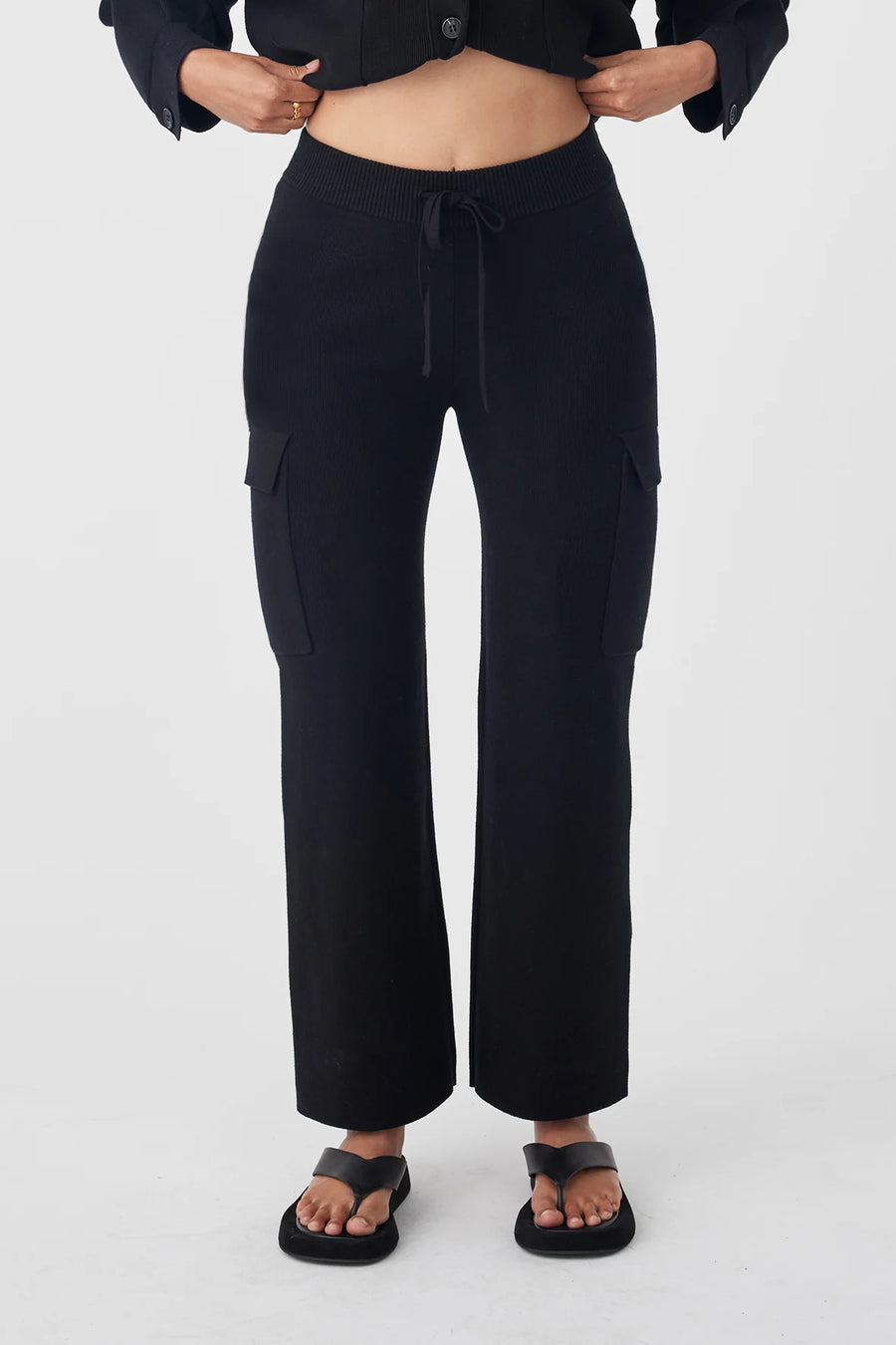 Ace Knit Pant Black