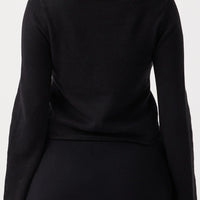 Poppy Long Sleeve Top Black