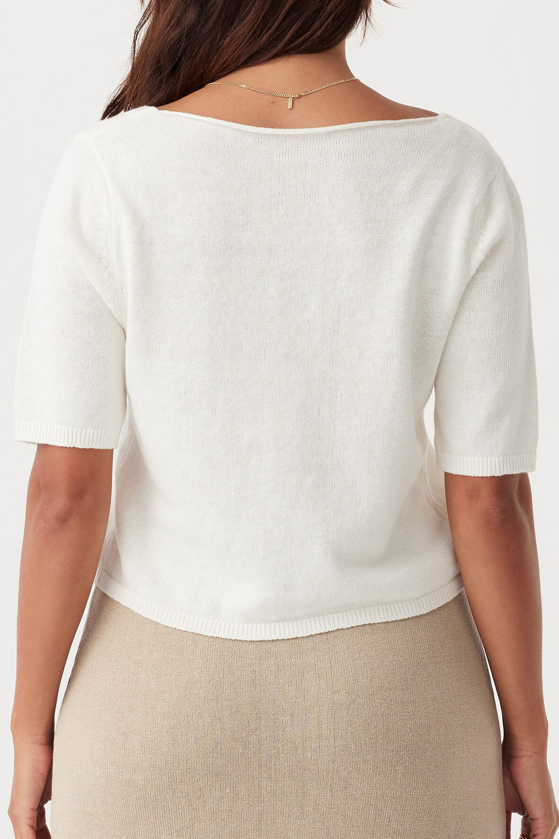 Poppy Reversible Organic Cotton Top Cream