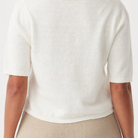 Poppy Reversible Organic Cotton Top Cream