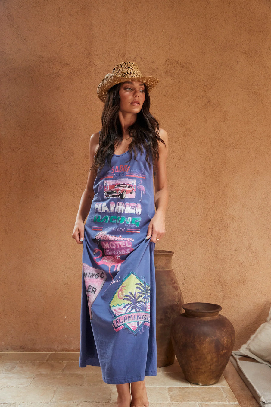 The Flamingo Racing Maxi Dress Purple