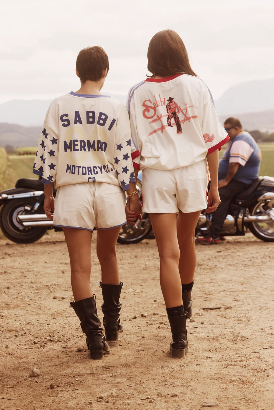 The Very Oversized Superstars Tee White/Blue