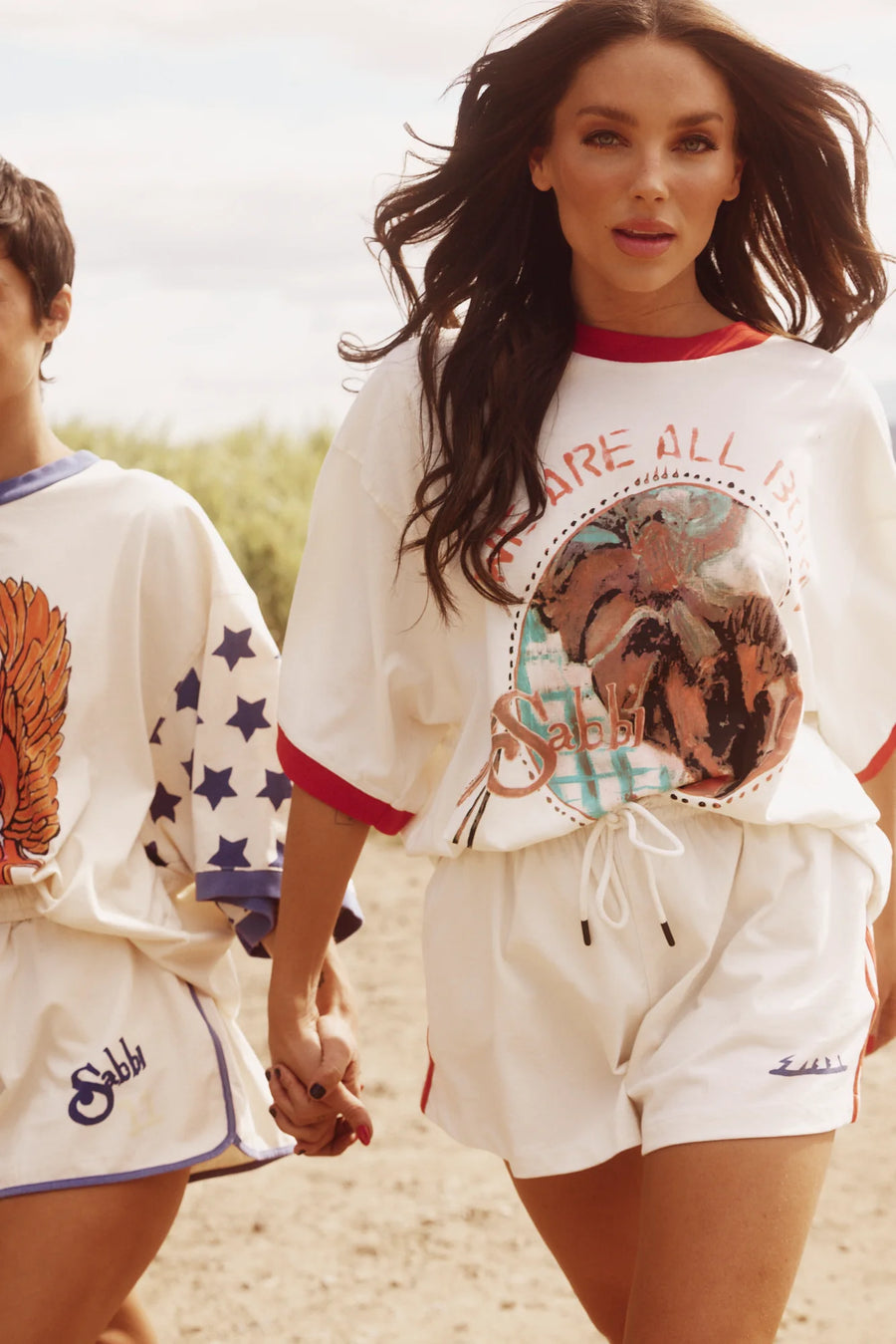 The Very Oversized Superstars Tee White/Blue