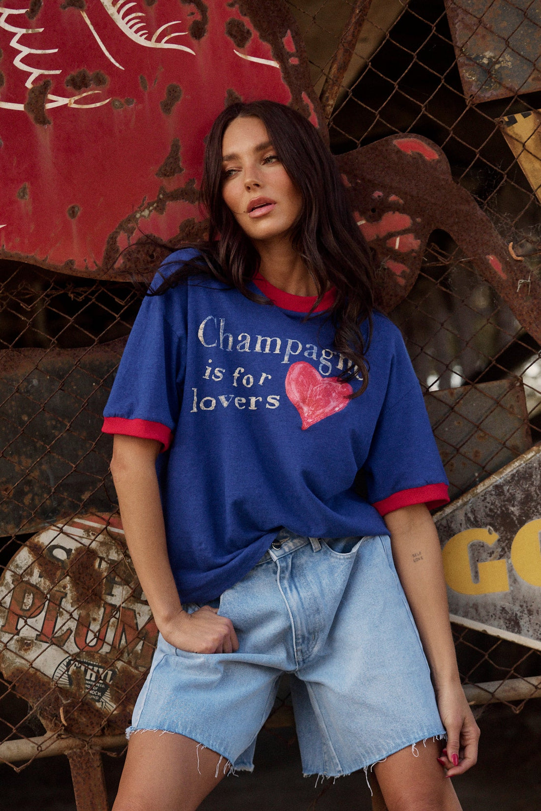 The Champagne is for Lovers Tee Royal