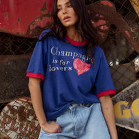 The Champagne is for Lovers Tee Royal