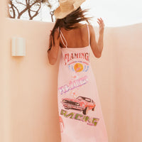 The Flamingo Racing Maxi Dress Pink