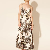 Alma Bias Maxi Dress