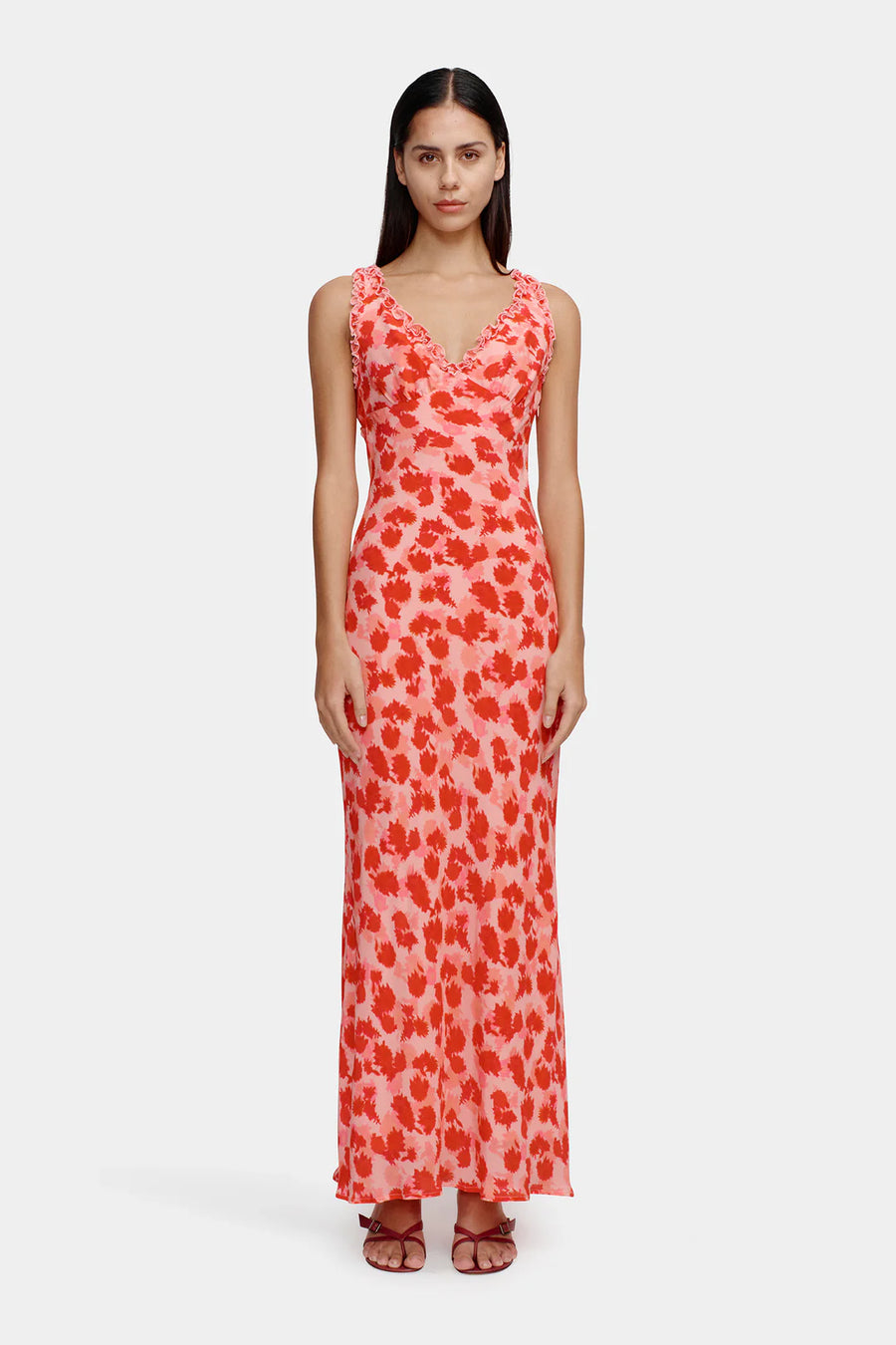 Bella Midi Dress Strawberry Fields