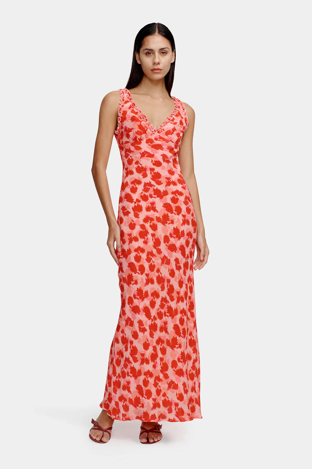 Bella Midi Dress Strawberry Fields