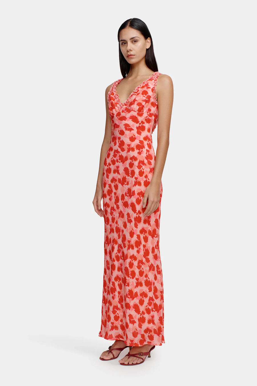 Bella Midi Dress Strawberry Fields