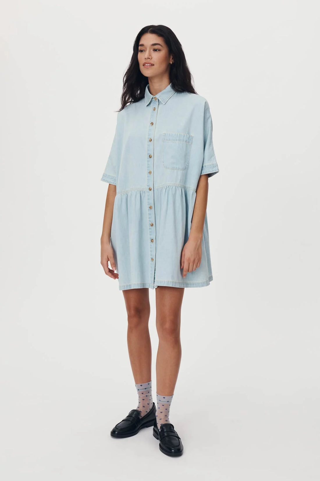 Bailey Denim Dress Azul