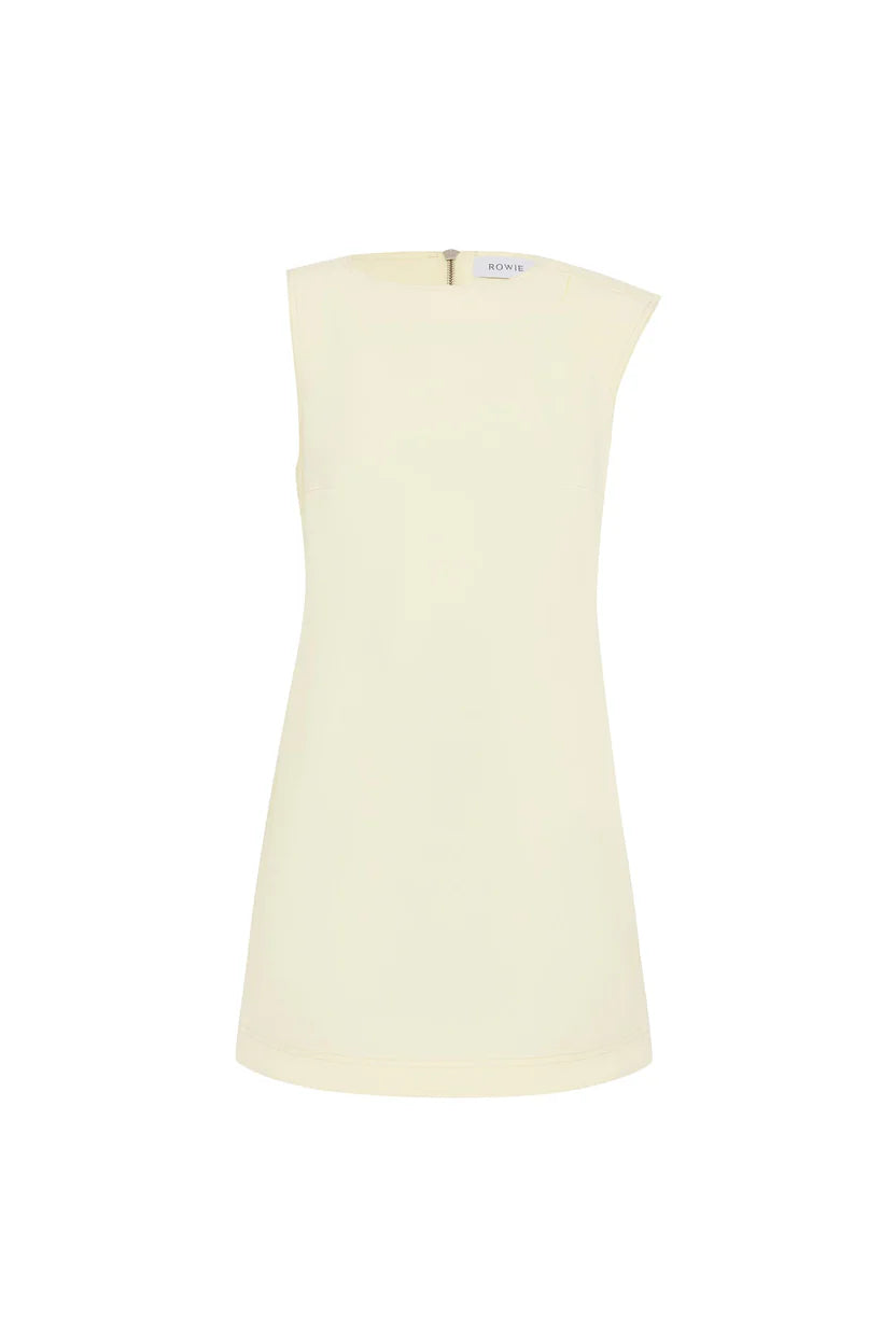 Bowe Denim Mini Dress Creme