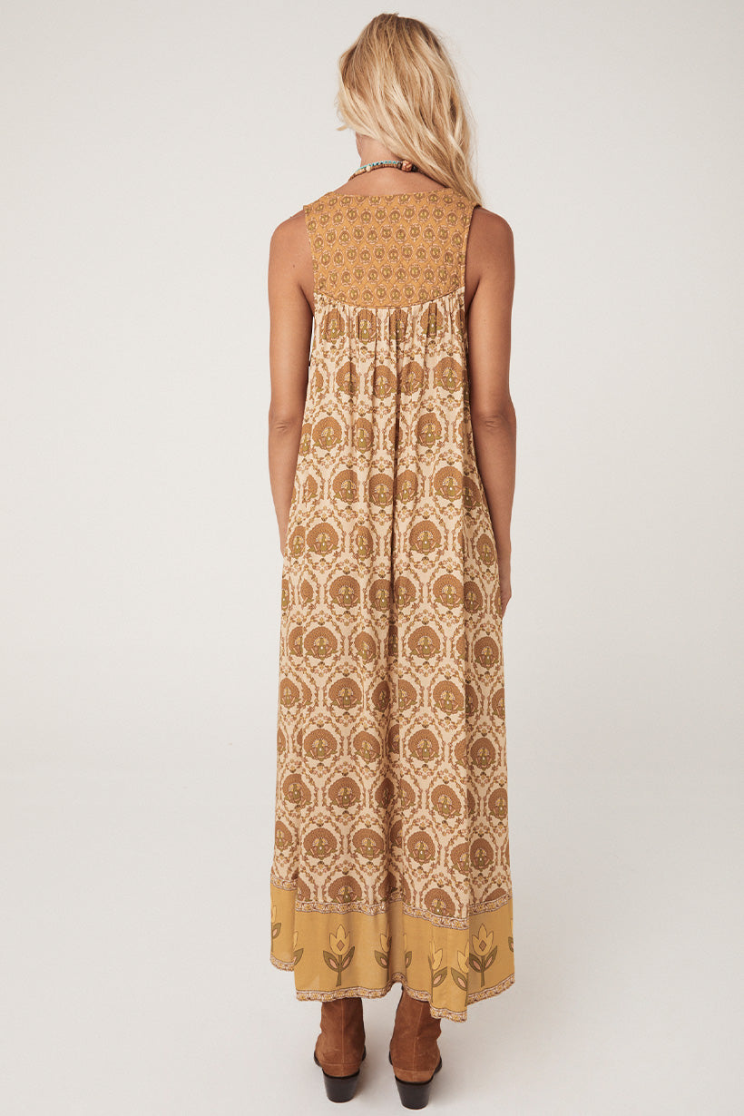 Chateau Maxi Sundress Champagne