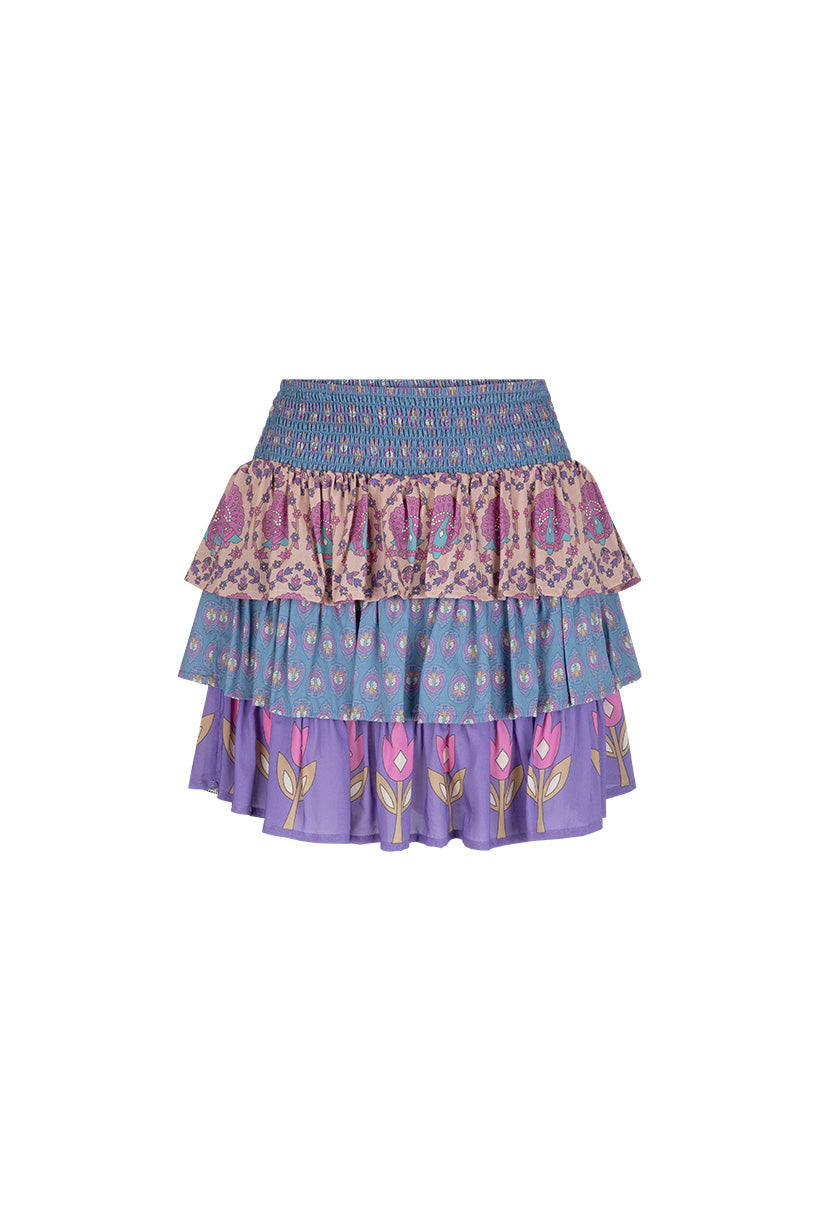 Chateau Ruffle Skirt Lavender