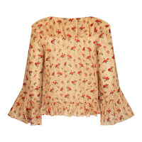 Fleur Frill Blouse Butterscotch