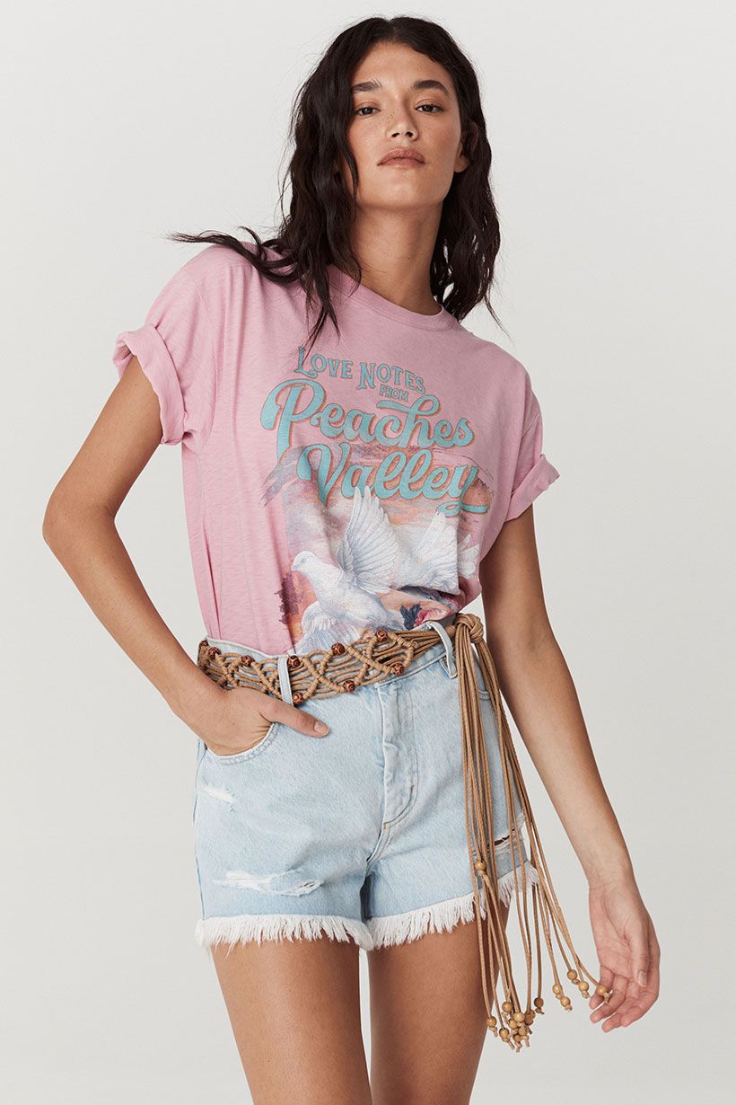 Peaches Biker Tee Musk