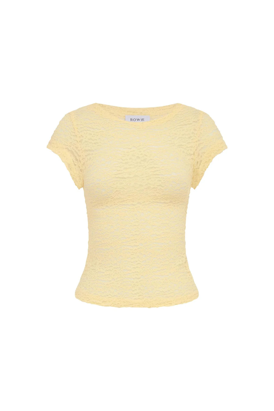 Galo Lace Tee Lemon