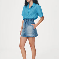 Georgia Denim Mini Skirt Classic Wash