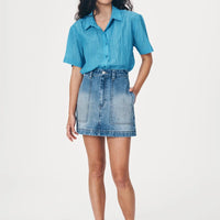 Georgia Denim Mini Skirt Classic Wash