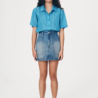 Georgia Denim Mini Skirt Classic Wash