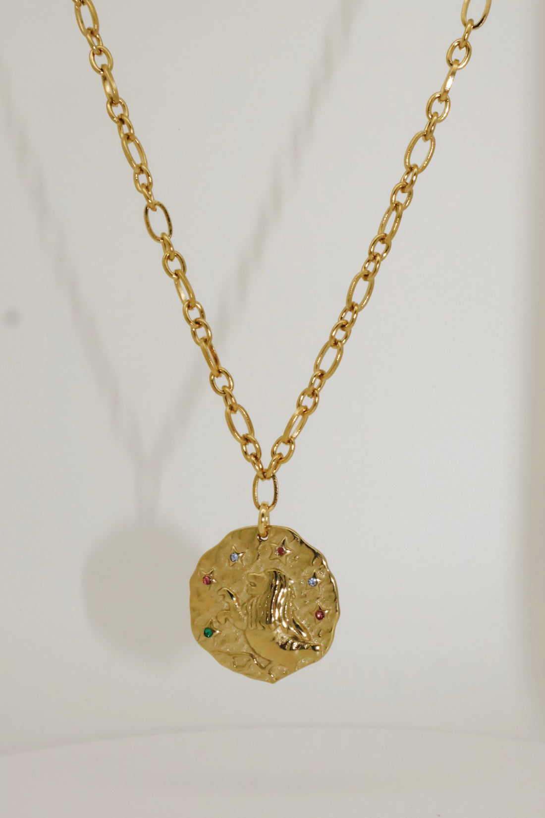 Roma Zodiac Necklace Gold