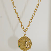 Roma Zodiac Necklace Gold