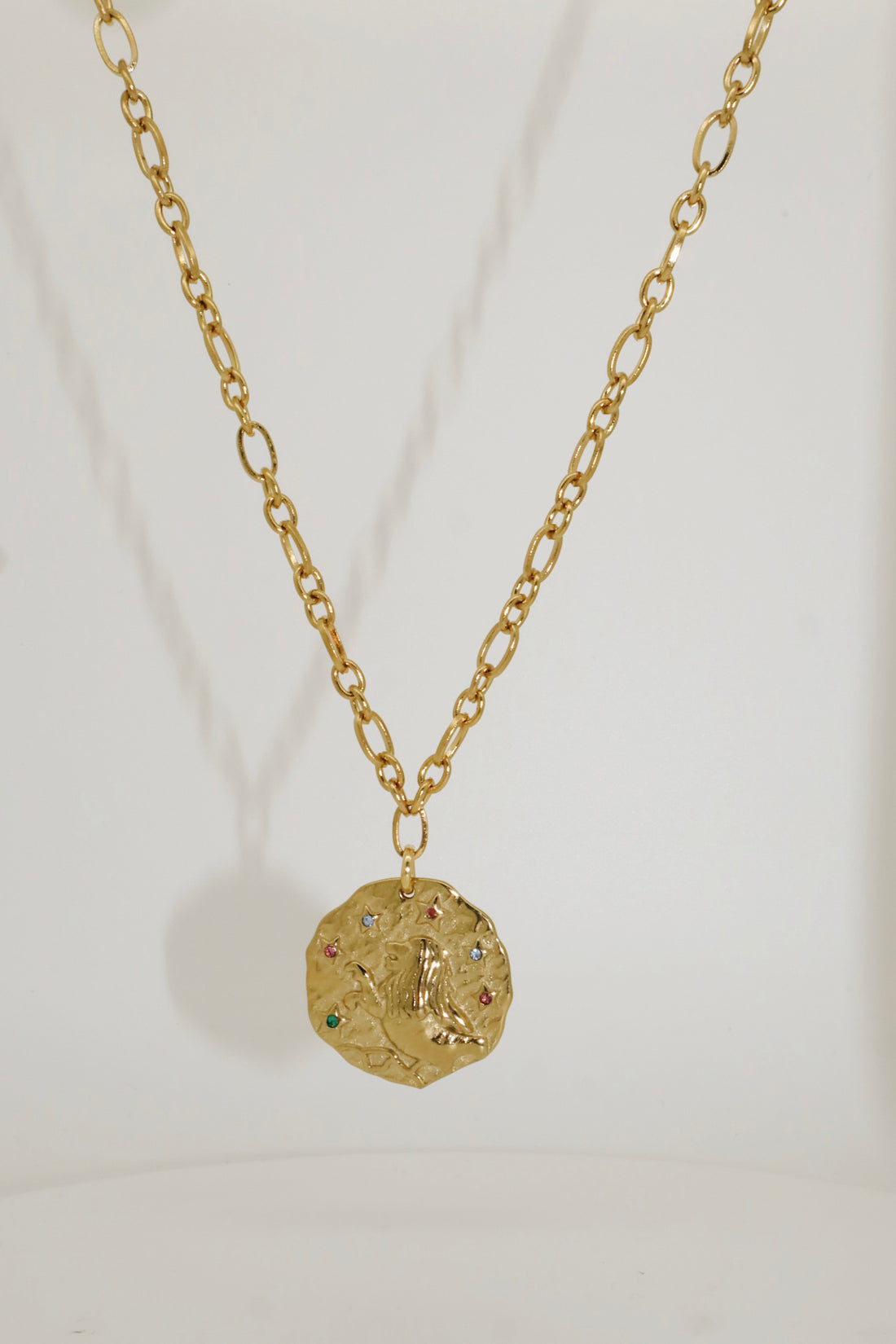 Roma Zodiac Necklace Gold