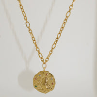 Roma Zodiac Necklace Gold