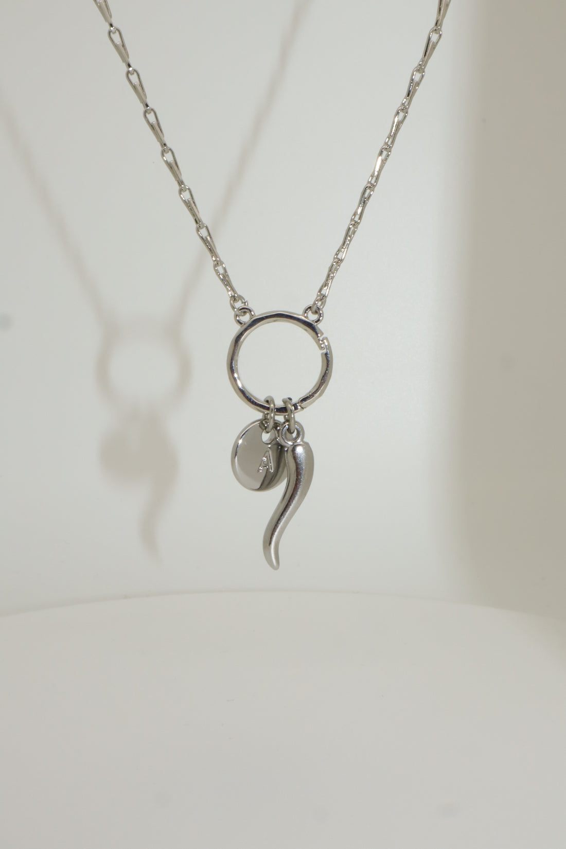 Latch and Lock Necklace Silver