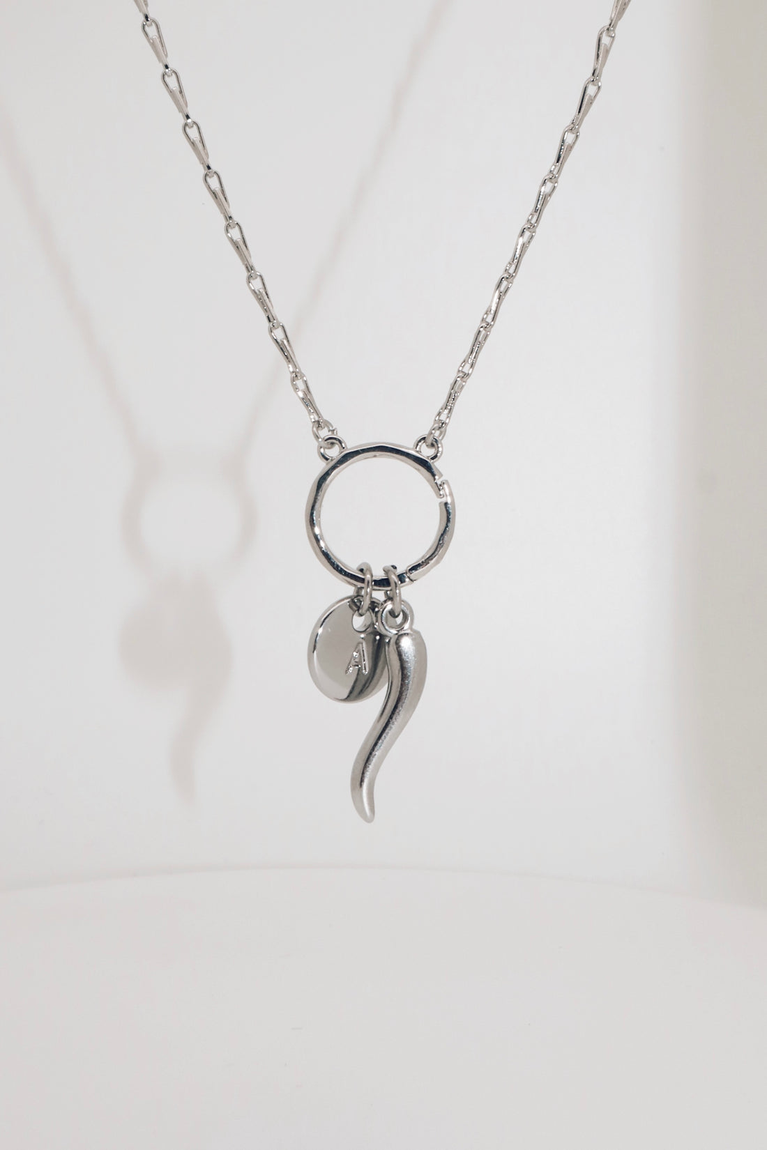 Latch and Lock Necklace Silver