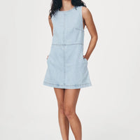 Jean Denim Mini Dress Azul