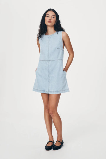 Jean Denim Mini Dress Azul