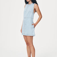 Jean Denim Mini Dress Azul