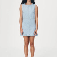 Jean Denim Mini Dress Azul