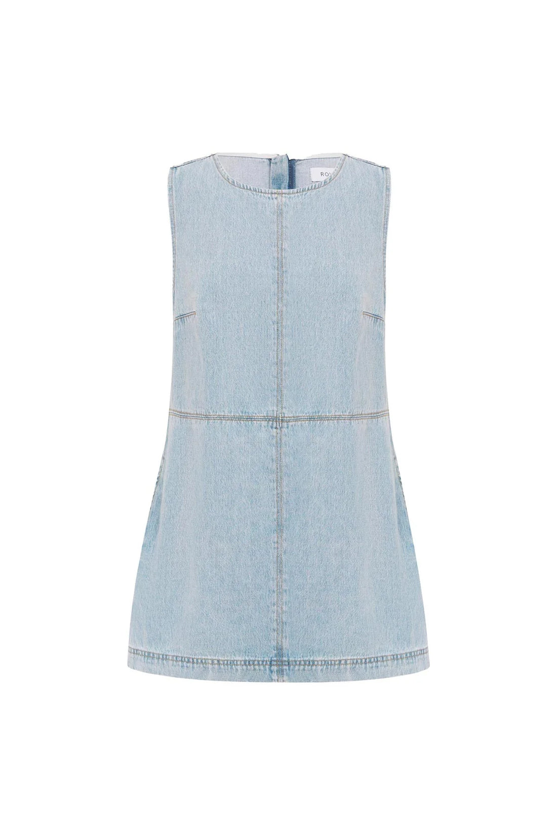 Jean Denim Mini Dress Azul