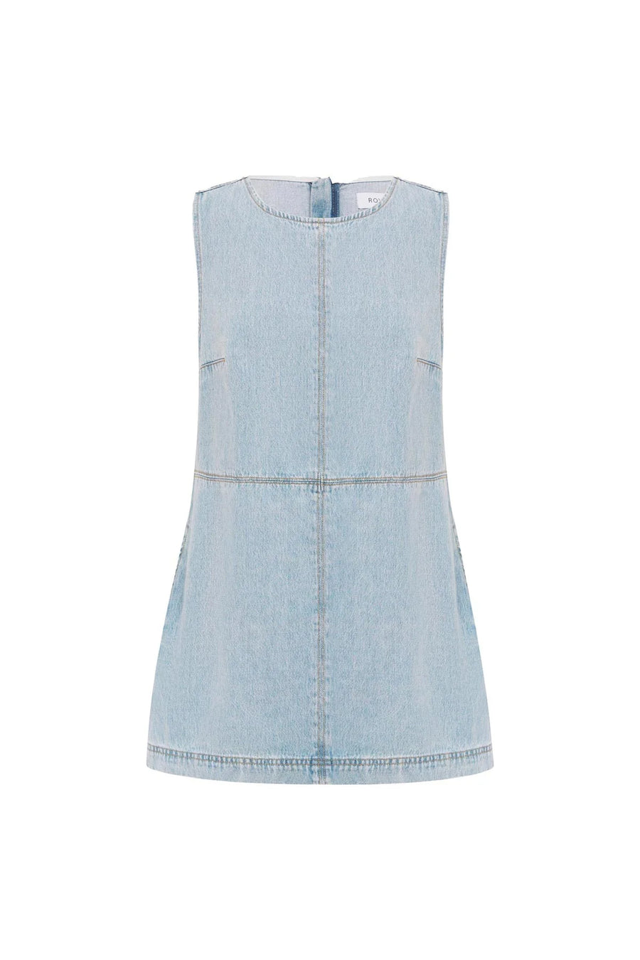 Jean Denim Mini Dress Azul