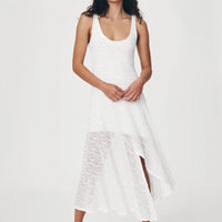 Lorna Lace Midi Dress Bone