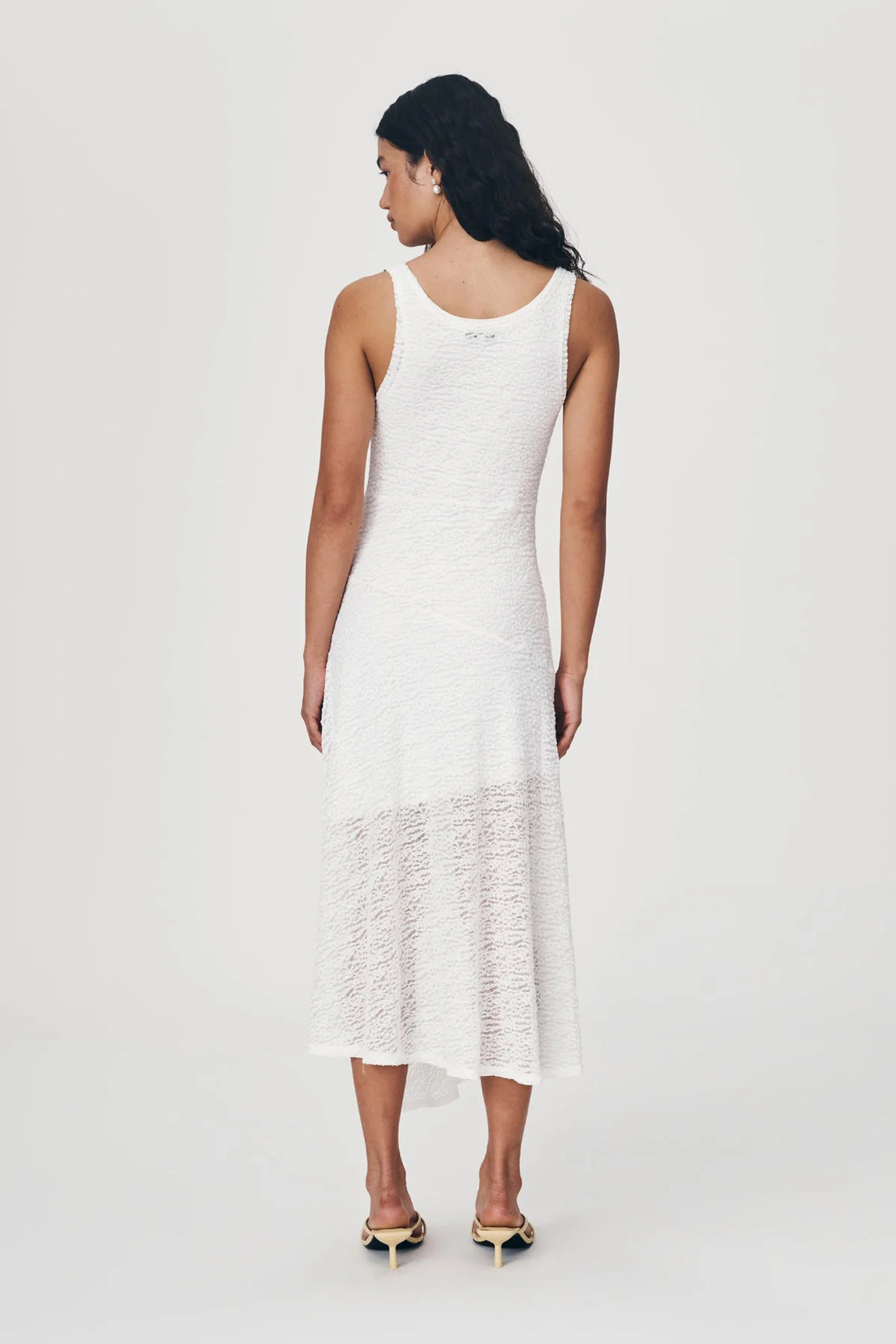 Lorna Lace Midi Dress Bone