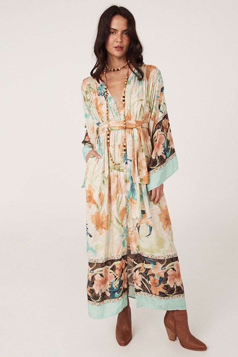 Painters Garden Gown Seafoam