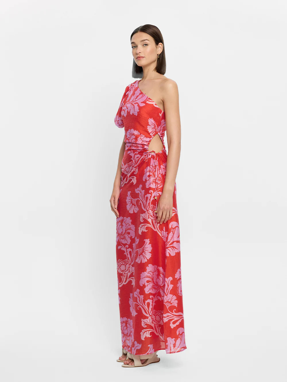 Olina One Shoulder Maxi Dress