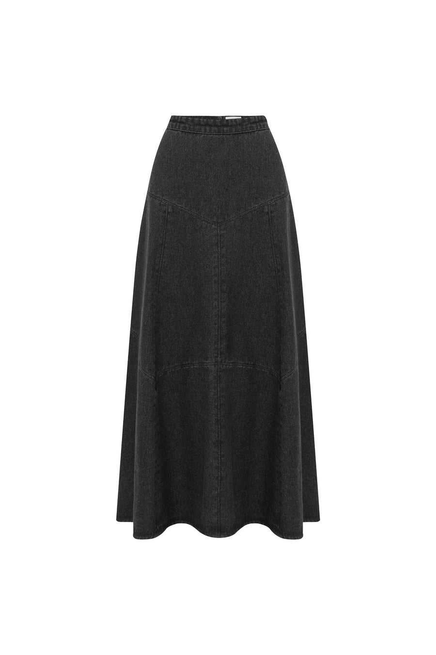 Paloma Denim Midi Skirt Washed Black