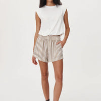 Rocco Stripe Boxer Shorts Sienna