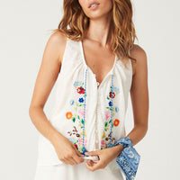 Florapaloosa Embroidered Cami Wildflower