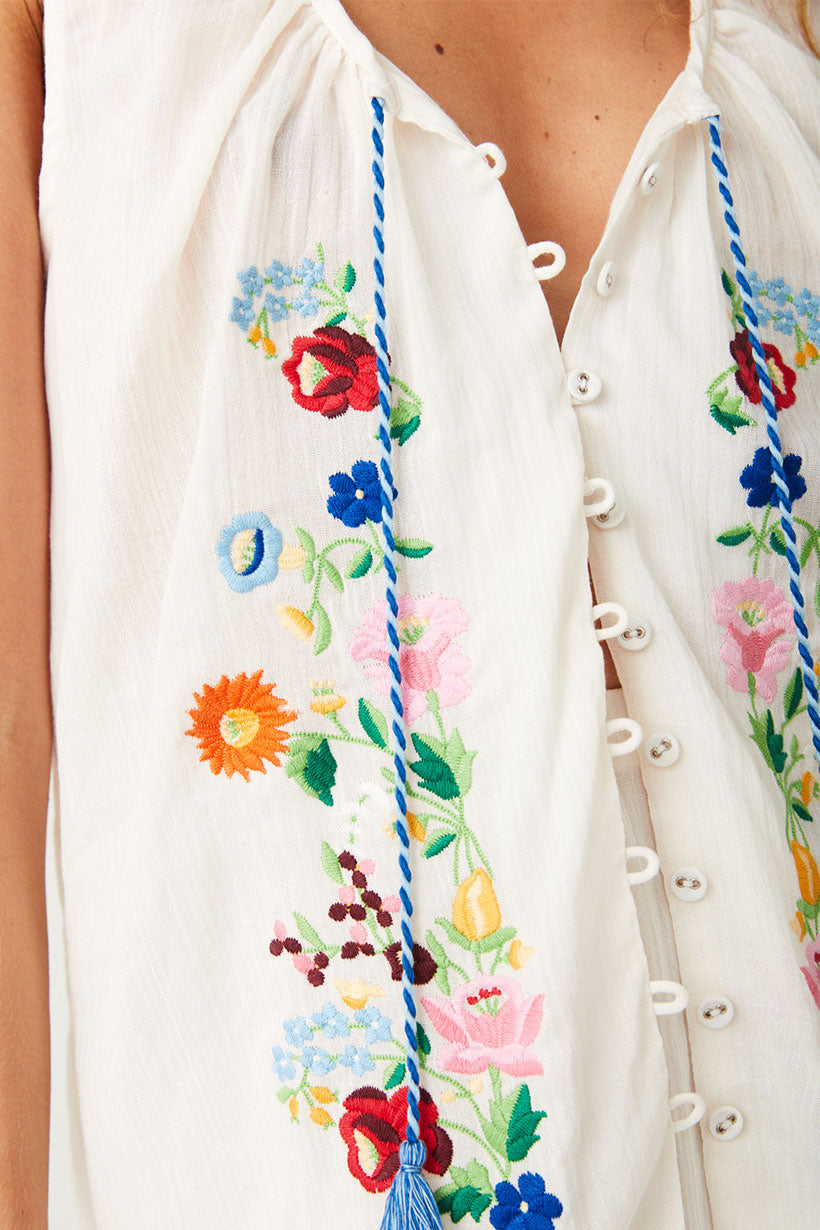 Florapaloosa Embroidered Cami Wildflower