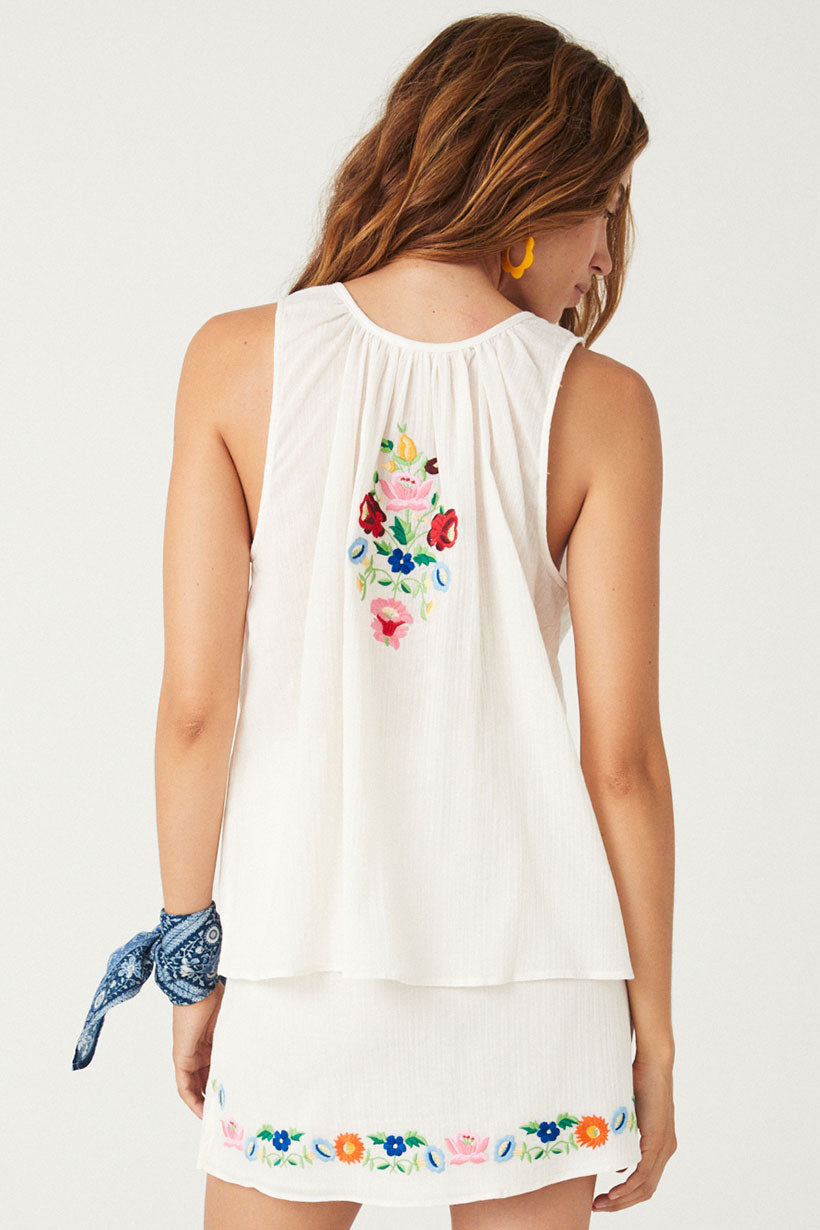 Florapaloosa Embroidered Cami Wildflower