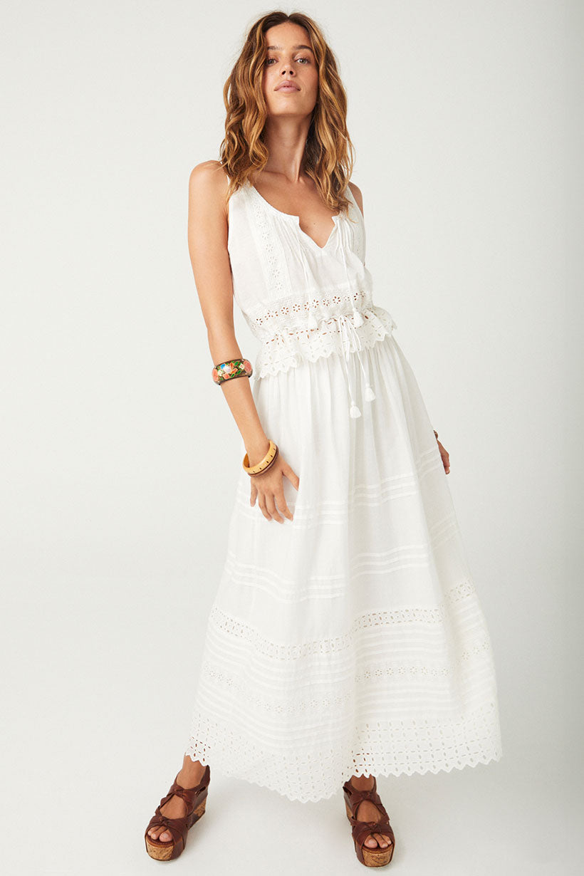 Love in the Afternoon Lace Maxi Skirt Daisy