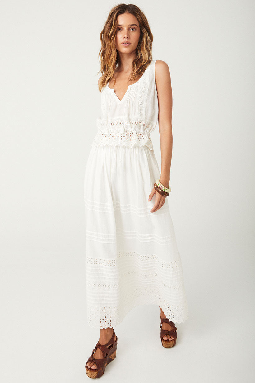 Love in the Afternoon Lace Maxi Skirt Daisy